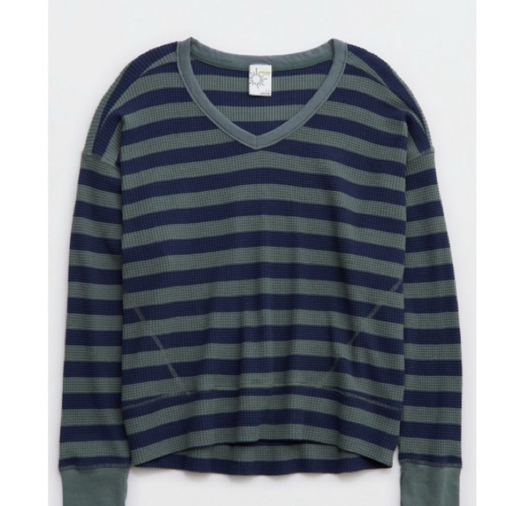 Striped V-Neck Sweater